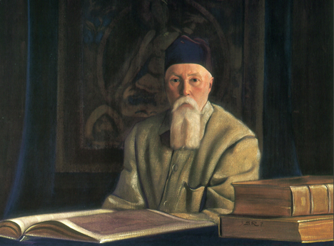A painting of Nicholas Roerich by his son Svetoslav
